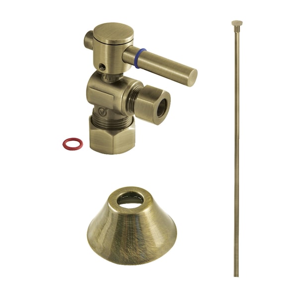 Plumbing Toilet Trim Kit, 58Inch x 38Inch OD Comp, Antique Brass